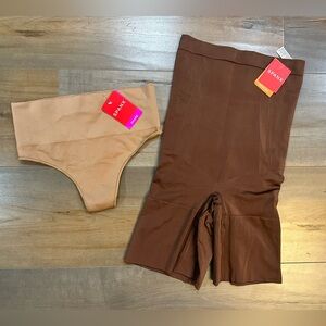 Spanx set - short and thong